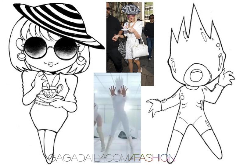 Gaga กลายเป็นการ์ตูน SD
