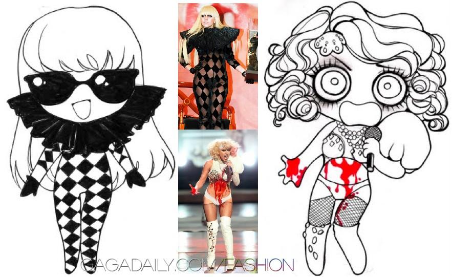 Gaga กลายเป็นการ์ตูน SD