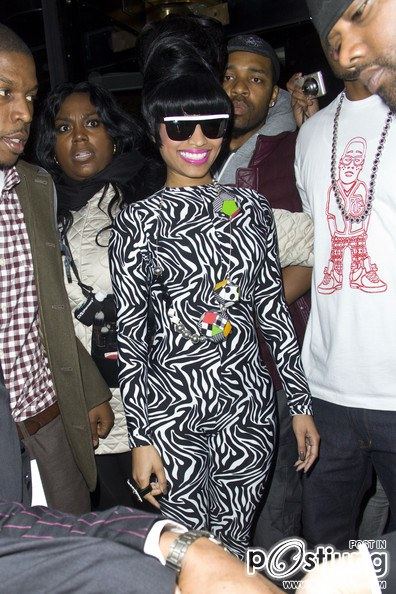 Nicki Minaj Outside the Dorchester Hotel