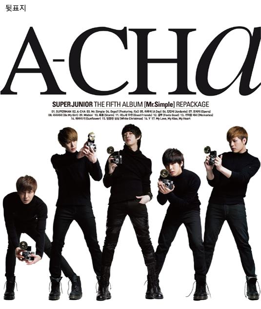 Super Junior's 5th repackage album "A-CHA"