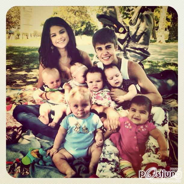 Justin Bieber & Selena Gomez..and Babies