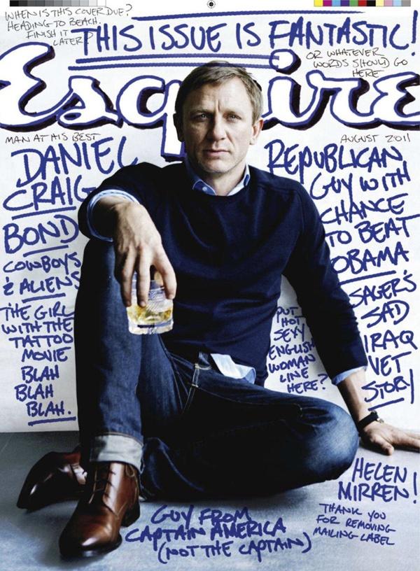 Daniel Craig @ Esquire magazine August 2011