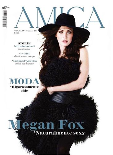 Megan Fox covers Amica September issue