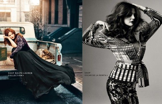 Drew Barrymore ใน Neiman Marcus The September Book 2011