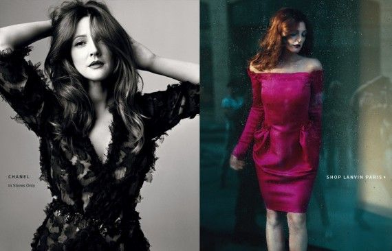 Drew Barrymore ใน Neiman Marcus The September Book 2011