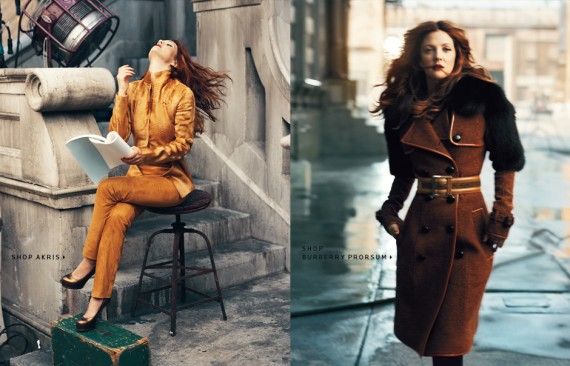 Drew Barrymore ใน Neiman Marcus The September Book 2011