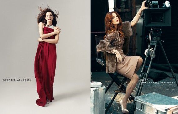 Drew Barrymore ใน Neiman Marcus The September Book 2011