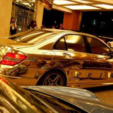 เบนซ์ทองคำ Gold plated Mercedes-Benz