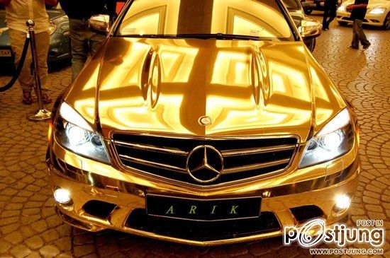 เบนซ์ทองคำ Gold plated Mercedes-Benz