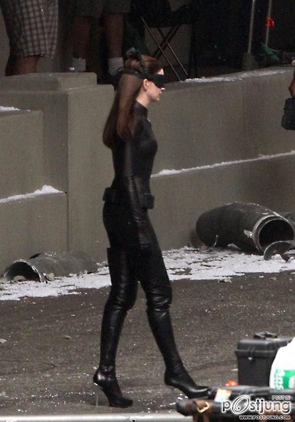Anne hataway  in costume Catwoman @ 'The Dark Knight Rises'
