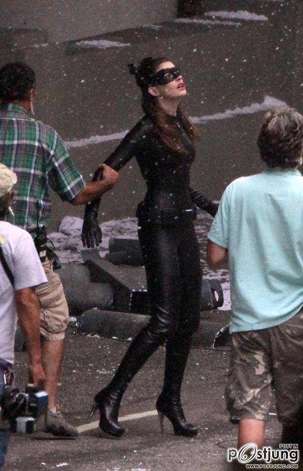 Anne hataway  in costume Catwoman @ 'The Dark Knight Rises'
