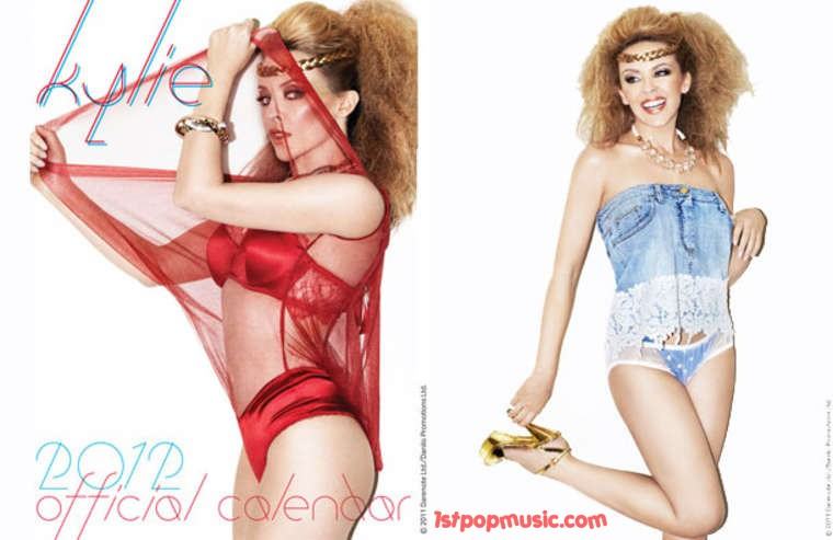 ตัวอย่าง 2 ภาพแรก Kylie Minogue ในปฏิทินสุด X ปี 2012