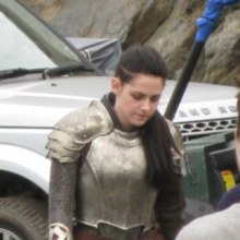 Kristen Stewart ในกองถ่ายหนัง “Snow White and the Huntsman”