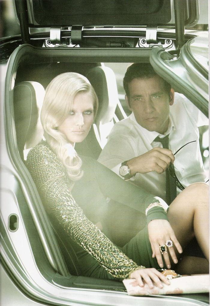 Clive Owen & Toni Garrn @ Vogue Spain October 2011