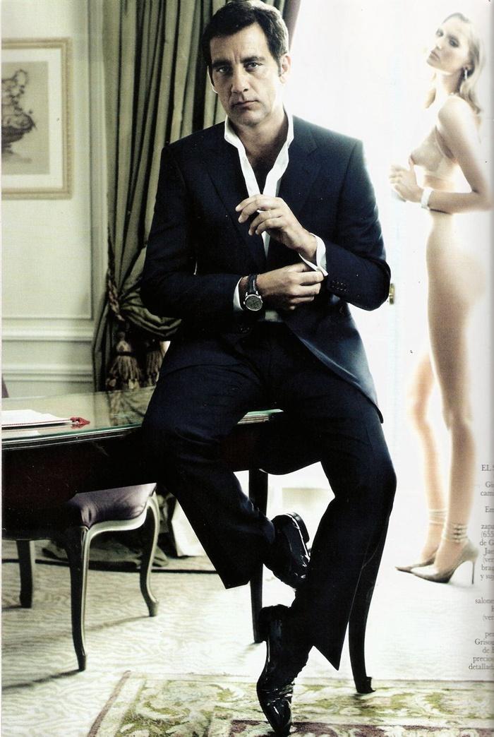 Clive Owen & Toni Garrn @ Vogue Spain October 2011