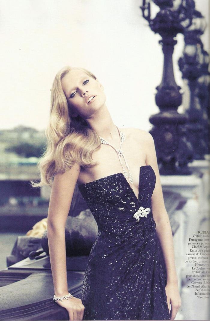 Clive Owen & Toni Garrn @ Vogue Spain October 2011