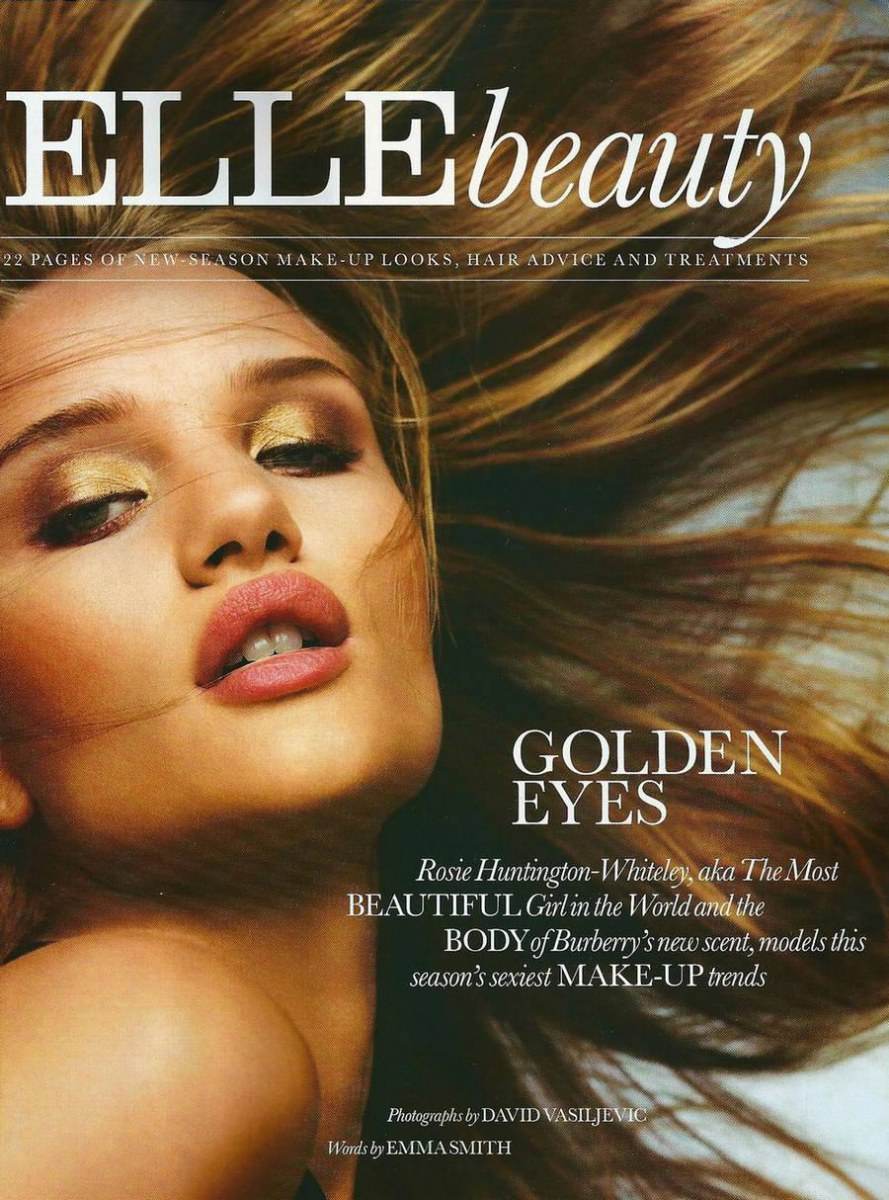 Rosie Huntington Whiteley @ Elle UK October 2011