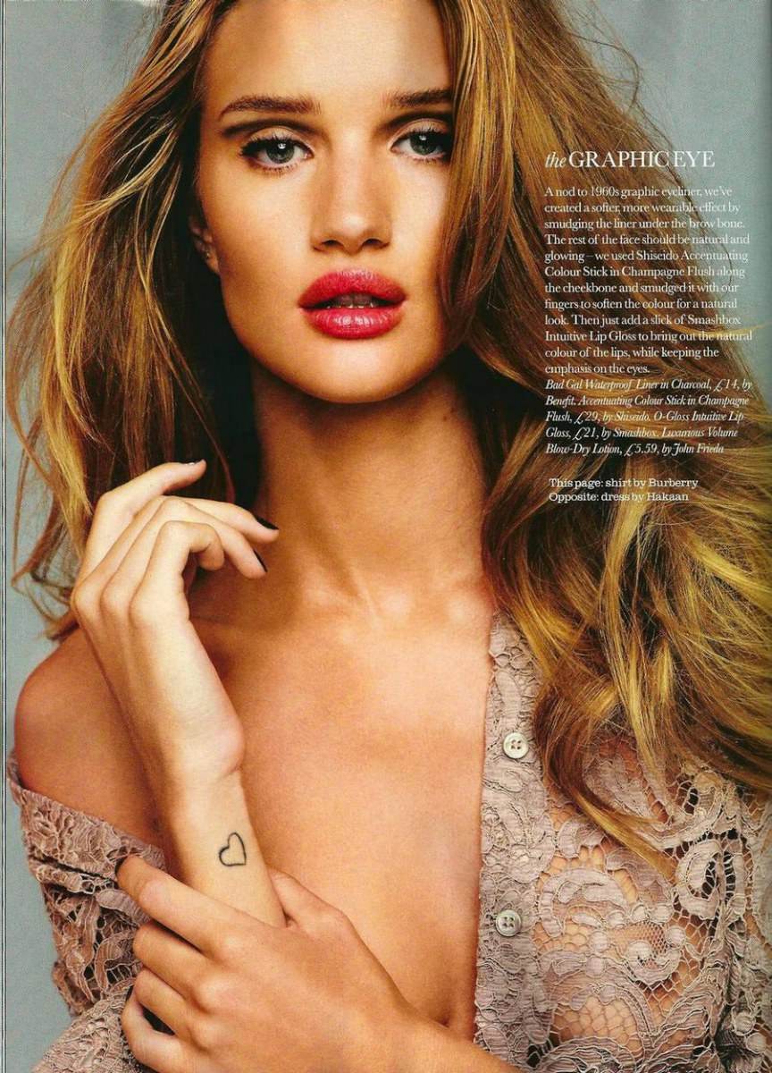 Rosie Huntington Whiteley @ Elle UK October 2011