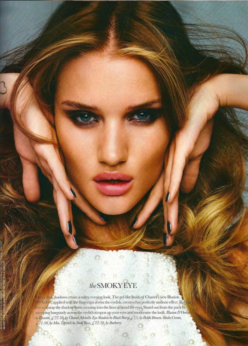 Rosie Huntington Whiteley @ Elle UK October 2011
