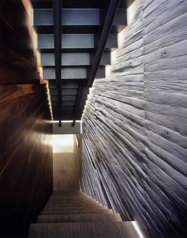 L-Shaped House Floor Plans in Mexico City  บ้านสวยกลืนไปกับก้อนเมฆ