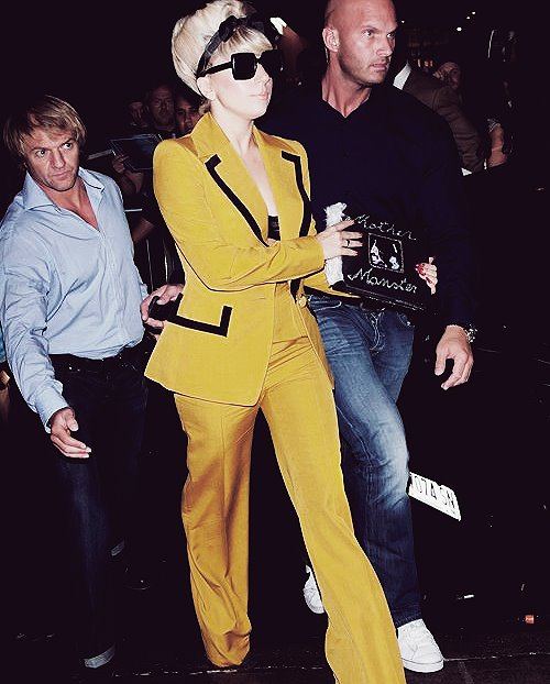 Gaga arrives at Beacon Theater