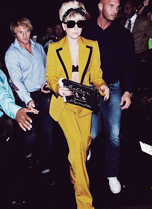 Gaga arrives at Beacon Theater