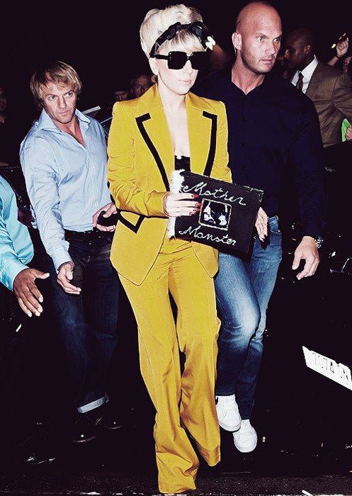 Gaga arrives at Beacon Theater