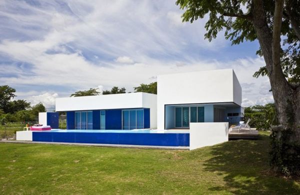 Contemporary Pool Houses &ndash; True Blue Home