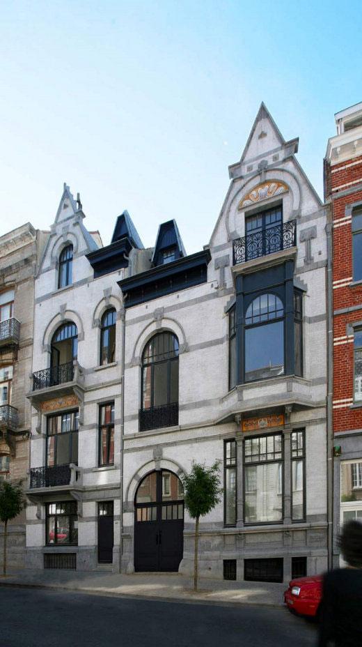 Art Nouveau House Plans in Brussels, Belgium