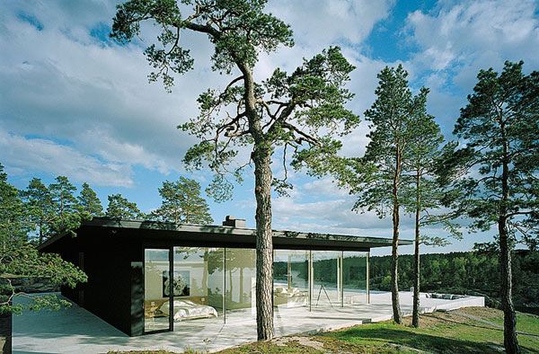 Modernist Swedish Architecture over Sea and Sun