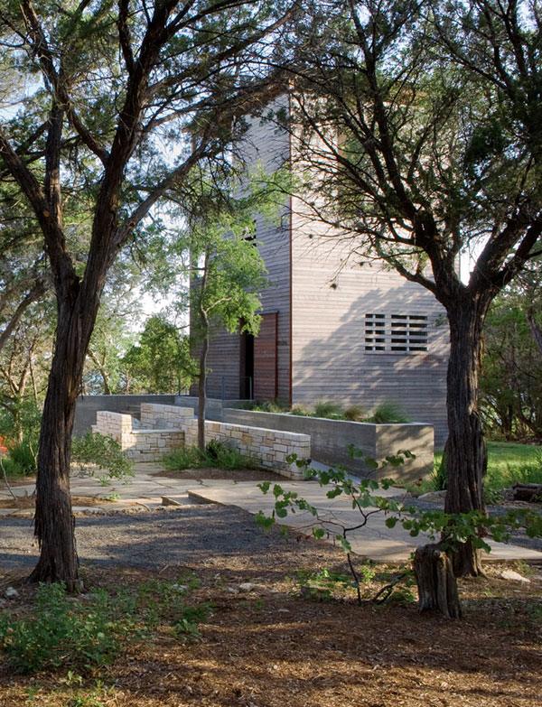 Tower Home Architecture in Wood and Stone