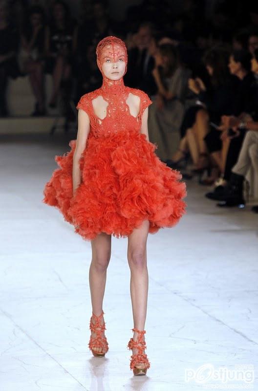 Alexander McQueen spring & summer 2012 in Paris fashion Week