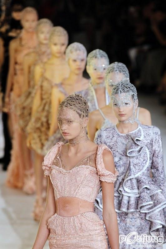 Alexander McQueen spring & summer 2012 in Paris fashion Week