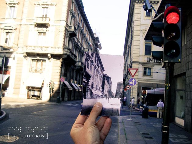 ย้อนรอยเมืองตูริน ผ่านภาพถ่ายในสถานที่ปัจจุบัน