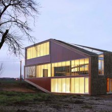 Sloping Roof House Design in Belgium