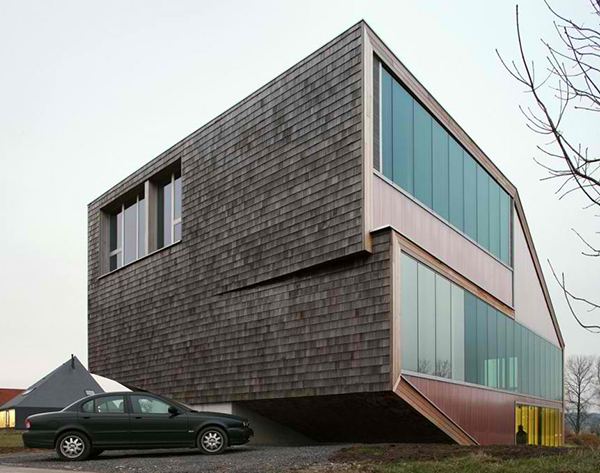 Sloping Roof House Design in Belgium
