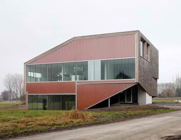 Sloping Roof House Design in Belgium
