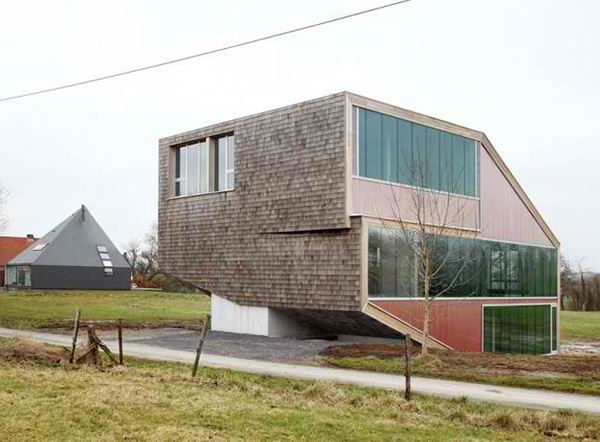 Sloping Roof House Design in Belgium