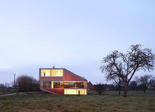 Sloping Roof House Design in Belgium