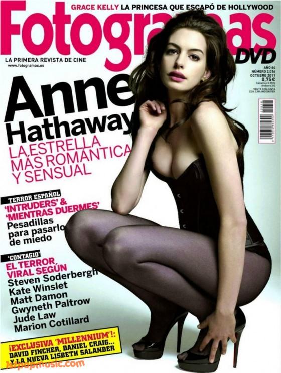 Anne Hathaway ล้นทะลัก! บนปกนิตยสาร Fotogramas &ndash; Spain (October 2011)