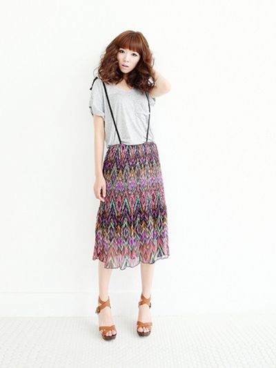 แฟชั่น กระโปรงทรงแม็กซี่ลายปริ้นท์ เทรนด์ฮิตตลอดปี