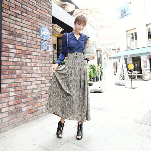 แฟชั่น กระโปรงทรงแม็กซี่ลายปริ้นท์ เทรนด์ฮิตตลอดปี