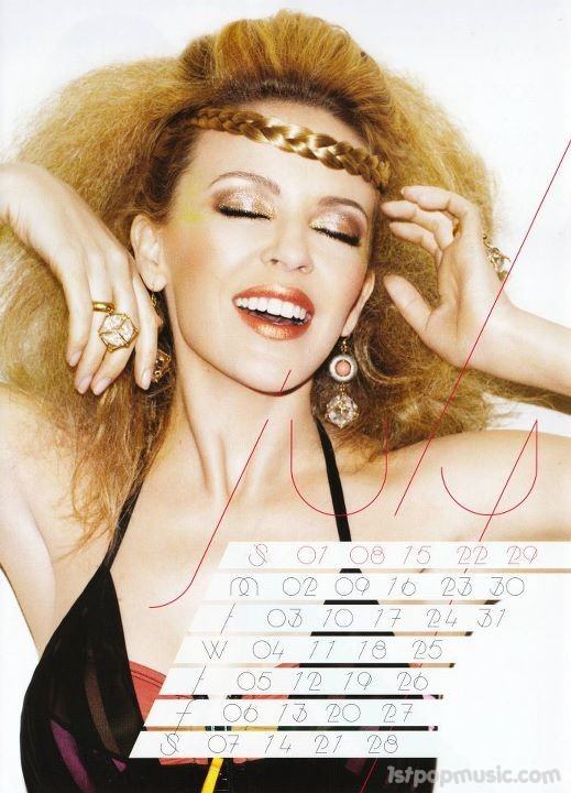 Kylie Minogue เตรียมต้อนรับปี 2012 !!! ด้วยปฏิทินแฟชั่นสุด X