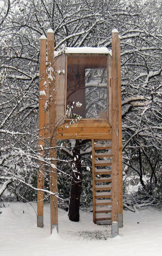 เหมาะให้เด็กเล่นFree Standing Tree House: how to build pictures