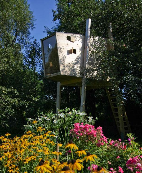 เหมาะให้เด็กเล่นFree Standing Tree House: how to build pictures