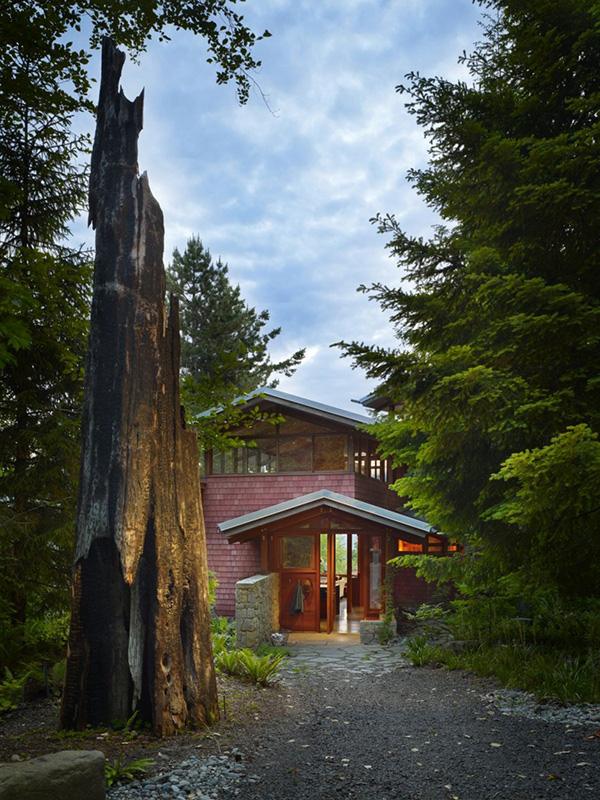 Lakefront Cottage Design Idea: observation loft