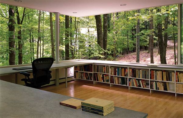เหมือนฐานลับกลางป่า ชอบจังHave a wooded lot? Time to build a forest book nook!