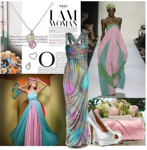 ใส่เดรสโชว์ลาย