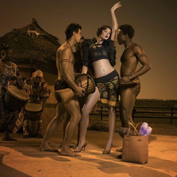 ไฮแฟชั่น เต้นรำชนพื้นเมืองแอฟริกา กับ นายแบบ