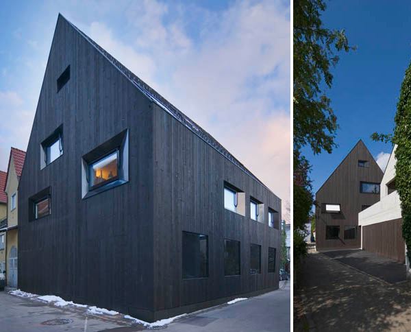 ชอบบันไดลอยแบบนี้อ่ะContemporary Timber House &ndash; German City Home